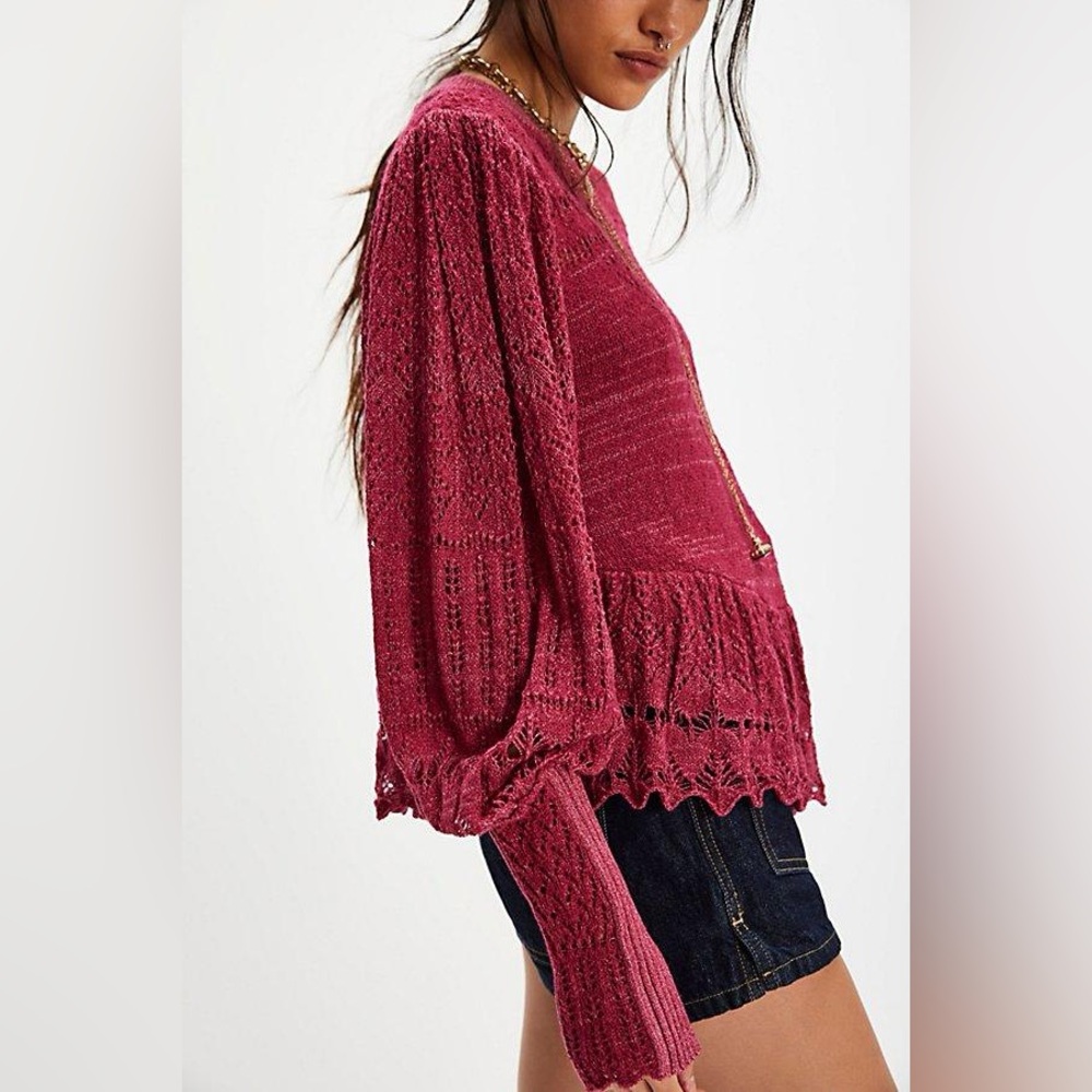 NWT! FP Free People Lucinda Sweater Sz XS & Small - Picture 4 of 5